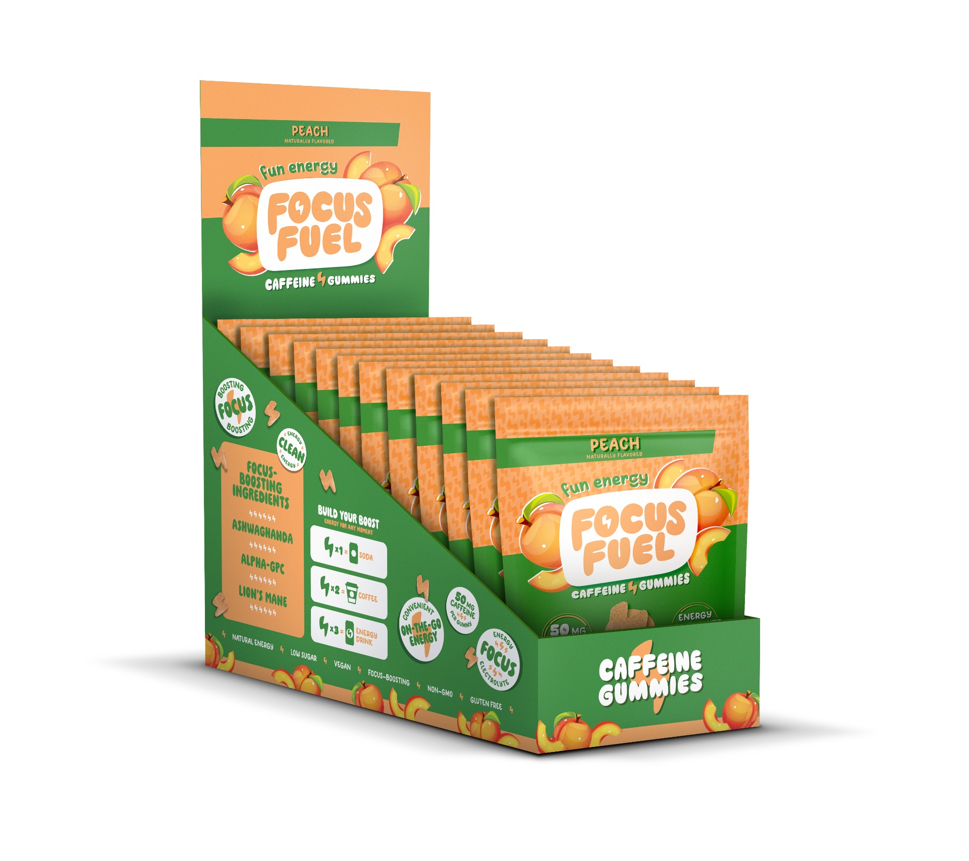 FocusFuel Peach caddy